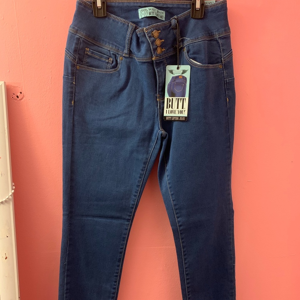 Blue Wax Jean Skinny Jeans